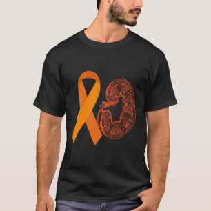 Kidney Disease Cancer Awareness Orange Ribbon Mont T-Shirt