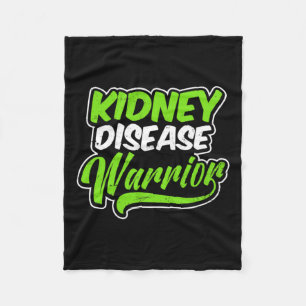 Kidney Disease Design Warrior Gift Fleece Blanket