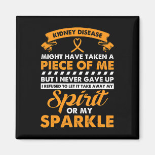 Kidney Disease Gift - Never Give Up Kidney Cancer Magnet