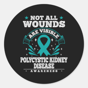 Kidney Disease Gift - Pkd Awareness Classic Round Sticker