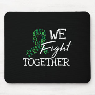 Kidney Disease Green Ribbon Family Quote Awareness Mouse Pad