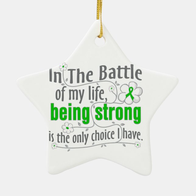 Kidney Disease In The Battle Ceramic Tree Decoration (Back)
