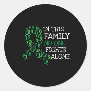 Kidney Disease Mental Health Scoliosis Ribbon Awar Classic Round Sticker
