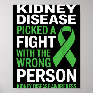 Kidney Disease Picked a Fight Awareness CKD Poster