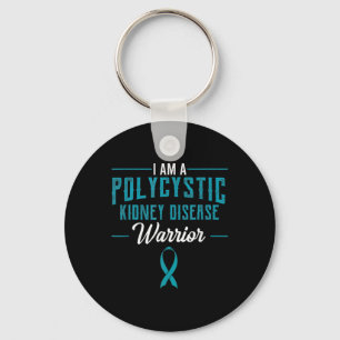 Kidney Disease Pkd Warrior Pckd Awareness Teal 2 Key Ring