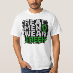 Kidney Disease Real Men Wear Green T-Shirt