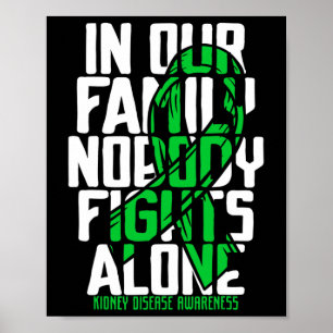 Kidney Disease Support Family Kidney Disease Aware Poster