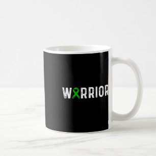 Kidney Disease Warrior Awareness Green Ribbon Coffee Mug