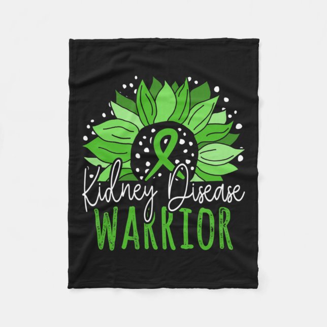 Kidney Disease Warrior  Fleece Blanket (Front)