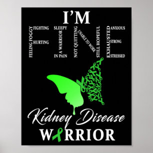 Kidney Disease Warrior I'm Fine 1  Poster