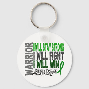 Kidney Disease Warrior Key Ring