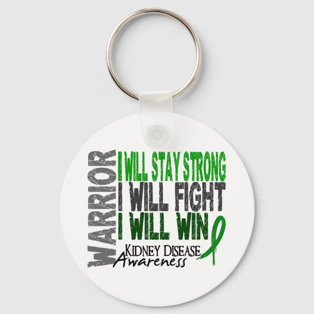 Kidney Disease Warrior Key Ring (Front)