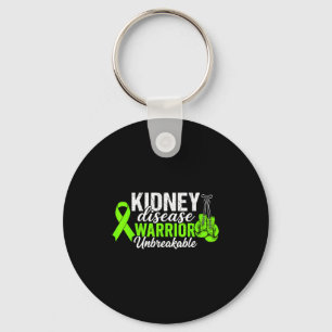 Kidney disease warrior unbreakable kidney disease key ring
