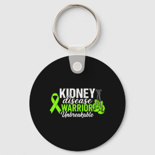 Kidney Disease Warrior Unbreakable Kidney Disease Key Ring