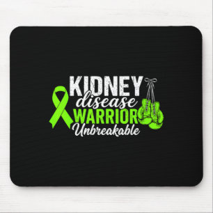 Kidney disease warrior unbreakable kidney disease mouse pad