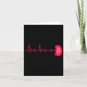 Kidney Donor - Ekg Heartbeat Kidney Disease Awaren Card