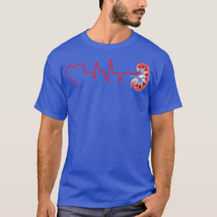 Kidney Heartbeat Nephrology Funny Dialysis Gift T-Shirt