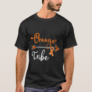 Kidney Leukaemia Cancer Awareness Orange Ribbon T-Shirt