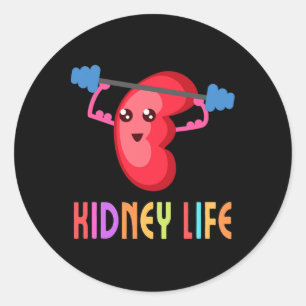 Kidney Nephrology Nurse Dialysis Technician 1  Classic Round Sticker