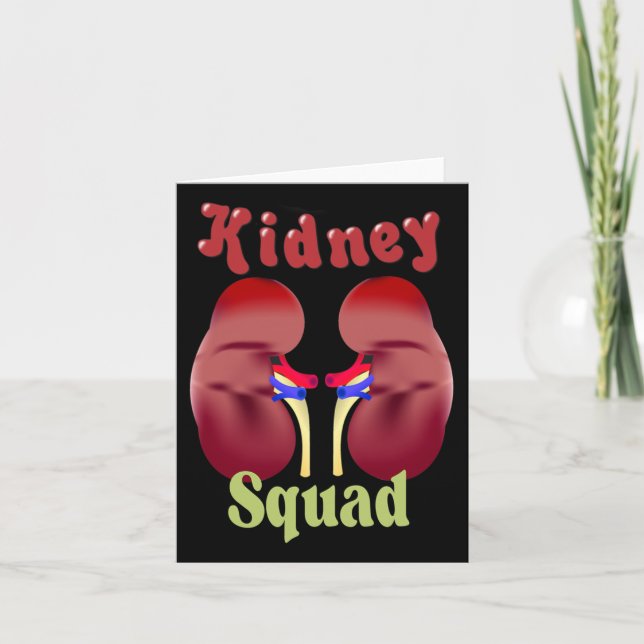 Kidney Nephrology Nurse Dialysis Technician  Card (Front)