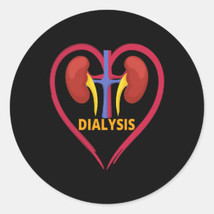 Kidney Nurse Nephrology Nurse Dialysis Technician Classic Round Sticker
