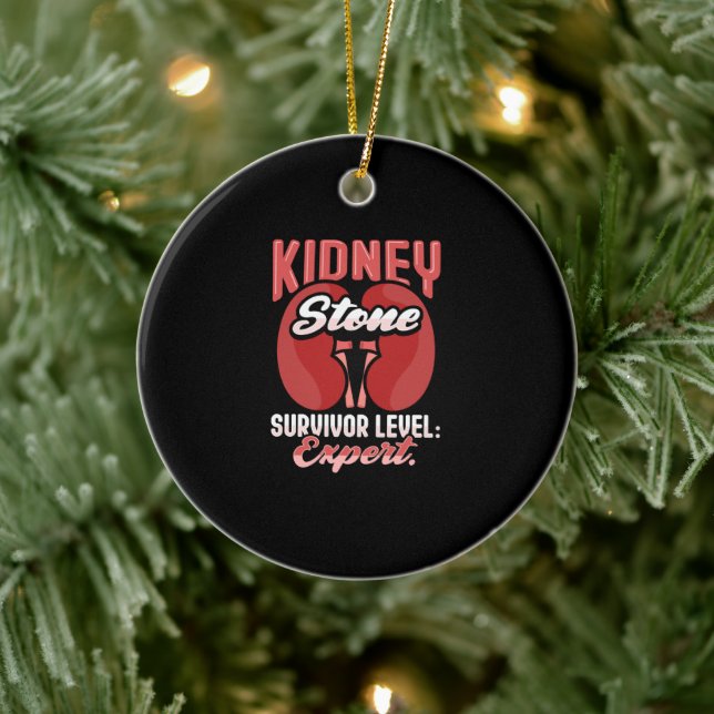 Kidney Stone Surgery Recovery Ceramic Ornament (Tree)