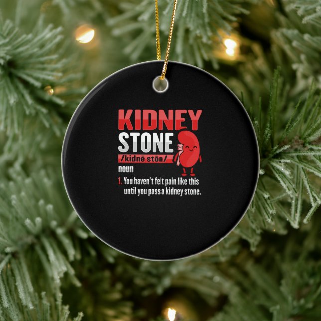 Kidney Stone Surgery Recovery Ceramic Ornament (Tree)