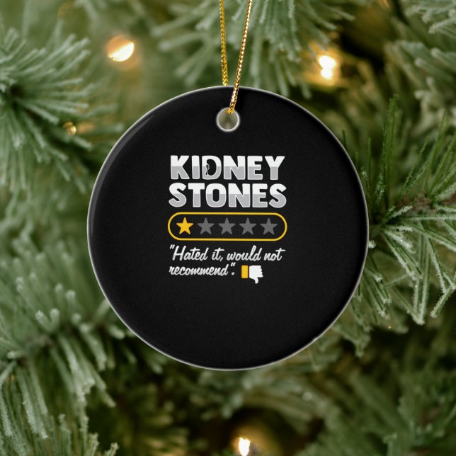 Kidney Stone Surgery Recovery Ceramic Ornament (Tree)