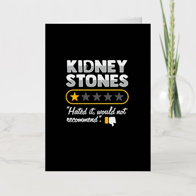 Kidney Stone Surgery Recovery Foil Greeting Card (Front)