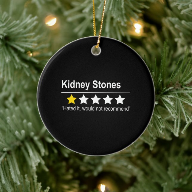 Kidney stones - not recommended - urine urination ceramic ornament (Tree)