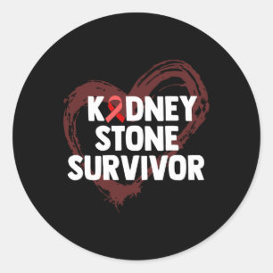 Kidney Stones Surgery Survivor Kidney Disease Imag Classic Round Sticker