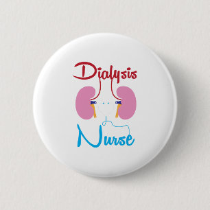 Kidney Team Nephrology Dialysis Registered Nurse 6 Cm Round Badge