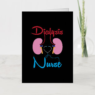 Kidney Team Nephrology Dialysis Registered Nurse Foil Greeting Card