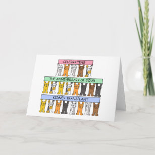 Kidney Transplant Anniversary Congratulations. Card