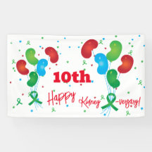 Kidney Transplant Anniversary Party Banner