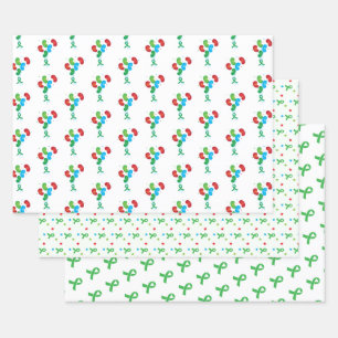 Kidney Transplant Colourful  Wrapping Paper Sheet