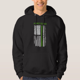 Kidney Transplant Donor American Flag Surgery Reco Hoodie