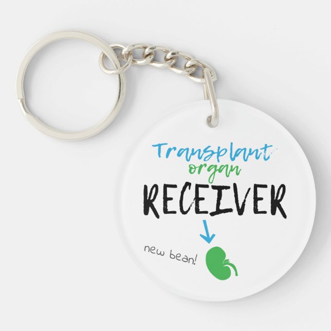 Kidney Transplant New Bean  Key Ring (Front)