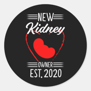 Kidney Transplant Recipient 2020 Organ  Classic Round Sticker