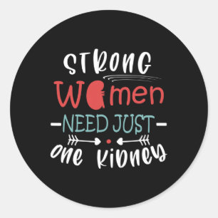 Kidney Transplant Surgery Kidney Donor Kidney Dise Classic Round Sticker