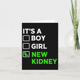 Kidney Transplant Survivor New Kidney Owner  Card