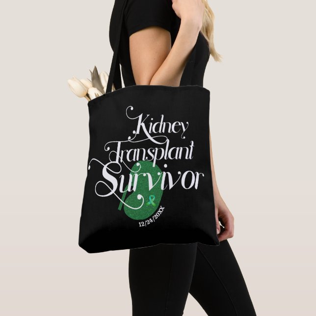 Kidney Transplant Survivor Tote Bag (Close Up)