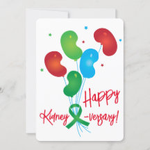 Kidney-versary Customisable Party Invitation