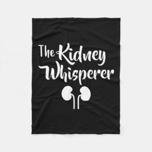 Kidney Whisperer Cancer Awareness Donor Dialysis Fleece Blanket