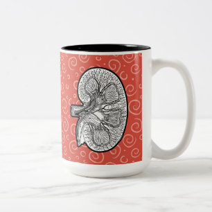 Kidney, You can’t scare me, customise, Two-Tone Coffee Mug