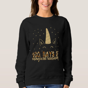 Kids 100 Days Of Magical Learning 100th Day Of Sch Sweatshirt