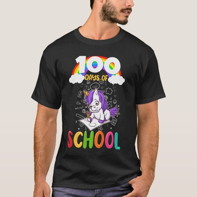 Kids 100 Days Of School Elementary Primary First G T-Shirt (Front)