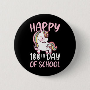 Kids 100 Days Of School Girls Happy 100th Day Of S 6 Cm Round Badge
