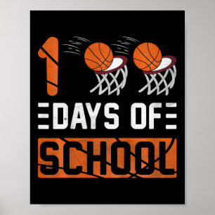 Kids 100 Days Of School Kids Girls Toddler Boys Ba Poster