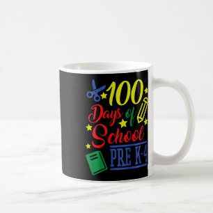 Kids 100 Days Of School Pre-k 4 Coffee Mug